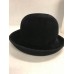 Vintage ERIC JAVITS Ny black wool felt hat cap Derby Rolled edge Mid century  eb-26480754
